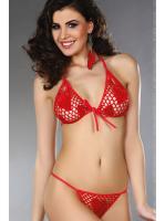 Комплект LivCo Corsetti Strap Hearts Красный