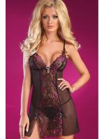 Комплект LivCo Corsetti Electra Черно-малиновый