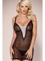 Комплект Obsessive 811-CHE-1 chemise Черно-экри
