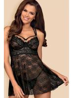 Комплект Obsessive 860-BAB-1 babydoll Черный