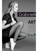 Колготки Gabriella Cacti 20 den без трусиковой части Черно-зеленый Колготки Gabriella Cacti 20 den без трусиковой части Черно-зеленый