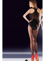 Колготки Gabriella Bella 20 den без трусиковой части Черно-красный Колготки Gabriella Bella 20 den без трусиковой части Черно-красный