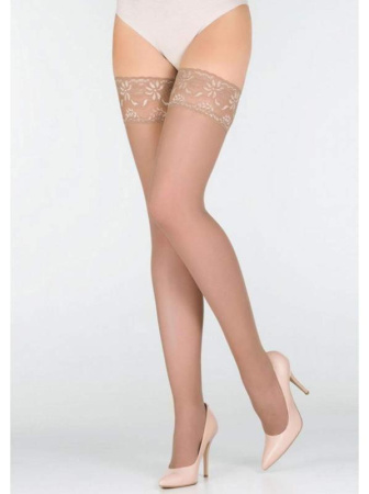 Чулки женские MARILYN Erotic 15, 3/4, grigio(серый)