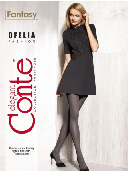 Щільні меланжеві колготки OFELIA Lycra, р. 4, grey Щільні меланжеві колготки OFELIA Lycra, р. 4, grey