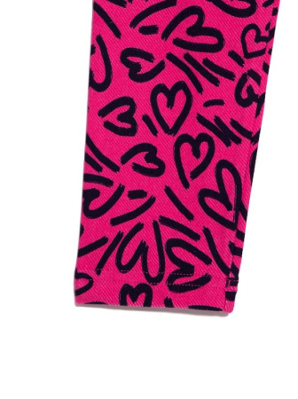 Леггинсы с рисунком &quot;сердечки&quot; LOVELY, р.134, 140-72 || Жіночі з малюнком &quot;сердечка&quot; LOVELY, р. 134, 140-72