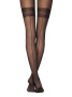 Колготки з імітацією панчіх зі швом ззаду і ефектом дрібної сітки ESSENConte Lycra, р. 2, Nero