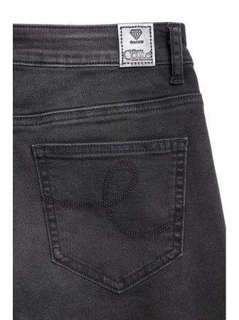 Моделирующие джинсы из премиального денима с вышивкой CON-100 Lycra || Брюки джинсові жін. CE CON-100, р.170-94, чорний Моделирующие джинсы из премиального денима с вышивкой CON-100 Lycra || Брюки джинсові жін. CE CON-100, р.170-94, чорний