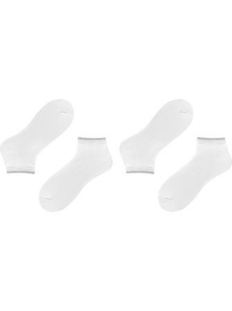 Носки жен. хлопковые арт. 52-90 Sneaker classic (комплект 2 пары), р.23-25, 259 белый || Шкарпетки жін. бавовняні арт. 52-90 Sneaker classic (комплект 2 пари), р.23-25, 259 білий