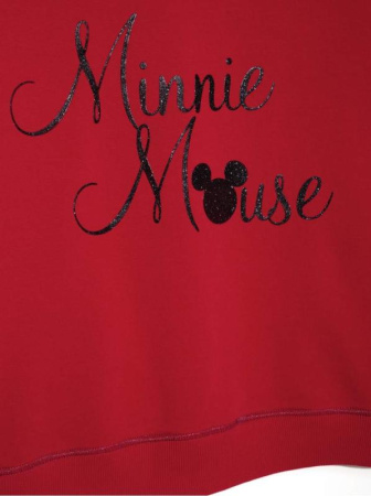 Хлопковый свитшот с мерцающей надписью Disney LD 949 || Джемпер жін. CE DISNEY LD 949, р.170-92, royal black