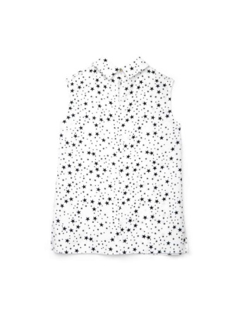 Легкая блузка со звездным принтом LBL 885 || Блуза жін. CE LBL 885, р.170-84-90, white-black Легкая блузка со звездным принтом LBL 885 || Блуза жін. CE LBL 885, р.170-84-90, white-black