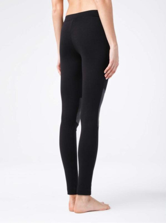 Ультрамодные байкерские леггинсы со вставками &quot;под кожу&quot; HARLEY, р.164-98, Nero || Ультрамодні байкерські легінси зі вставками &quot;під шкіру&quot; HARLEY, р. 164-98, Nero