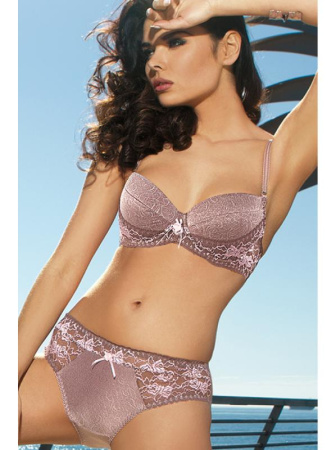 Комплект Ava Latta - бюстгальтер push up AV 1078 и стринги 1078/s Капучино-розовый