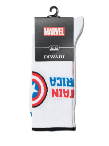 Носки муж. DW MARVEL 19С-222СПМ, р.25, 176 белый