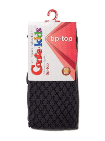 Колготки детские Conte Kids TIP-TOP, р.128-134, 454 темно-сірий || Колготки дитячі Conte Kids TIP-TOP, р. 128-134, 454 темно-сірий