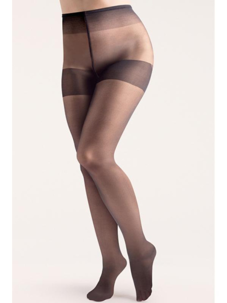 Колготки Gabriella Xenia 15 den plus size с уплотненными шортиками Черный Колготки Gabriella Xenia 15 den plus size с уплотненными шортиками Черный