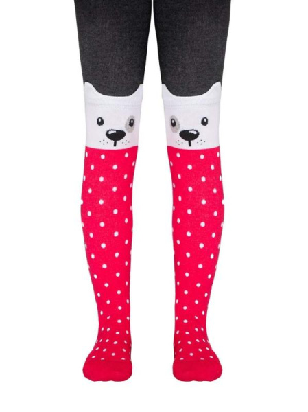 Колготки детские Conte Kids TIP-TOP 17С-60СП, р.128-134, 445 темно-сірий-малиновий Колготки детские Conte Kids TIP-TOP 17С-60СП, р.128-134, 445 темно-сірий-малиновий
