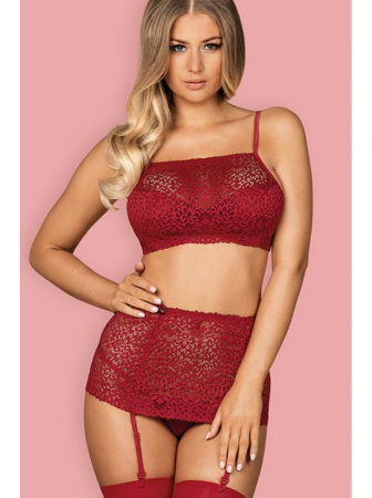 Комплект Obsessive Lividia set  Красный
