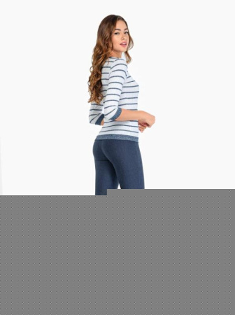 Джемпер LD 664 || ВТЖ Джемпер жін. CELG LD 664, р.170,176-92, синій-білий