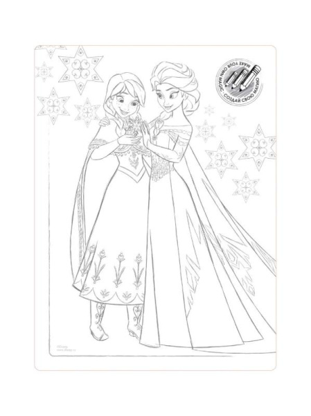 Колготки с рисунками Disney Frozen 20 и вкладышем-раскраской Колготки с рисунками Disney Frozen 20 и вкладышем-раскраской