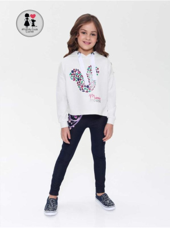 Оversize-худи с ярким рисунком из разноцветных камней Disney DD 971