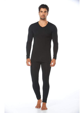Мужской комплект термобелья Sevim Арт:9023, 2XL, Черный