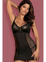 Комплект Obsessive Amallie chemise Черный