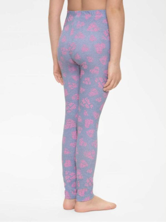 Комплект леггинсы+леггинсы DILLY || Комплект трикотажний DILLY, р.122,128-64, denim-pink