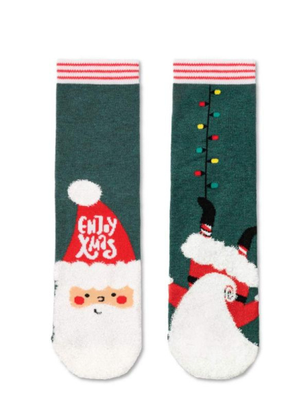 Носки жен. хлопковые Conte NEW YEAR 20С-64СП, р.23-25, 522 темно-бирюзовый