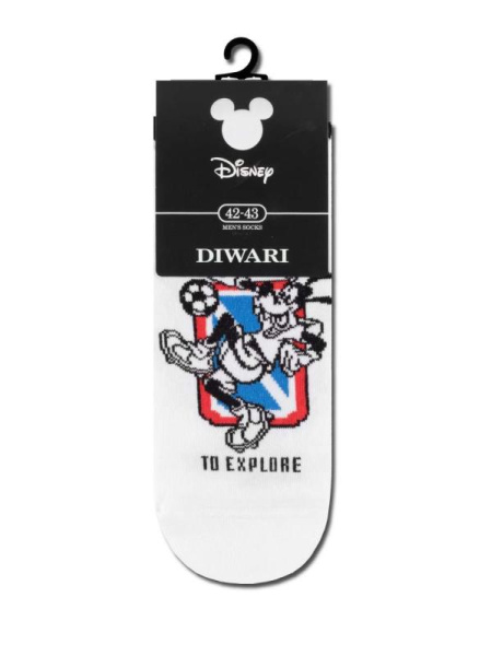 Носки муж. DW DISNEY 17С-167СПМ, р.27, 369 белый