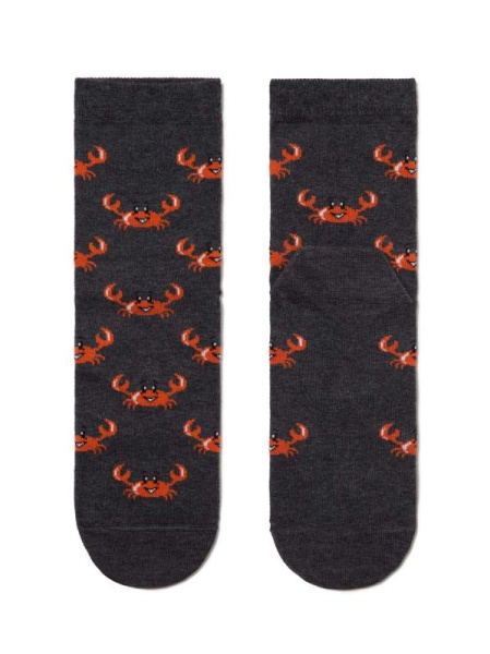 Носки жен. хлопковые Conte CLASSIC 15С-15СП, р.23, 148 темно-серый