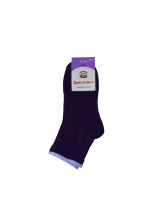 НОСКИ ЖЕНСКИЕ 14С1302, р.23, 028 ЧЕРНЫЙ || ШКАРПЕТКИ ЖІН 1302 ACTIVE (середньої довжини), р.25, 028 БЛАКИТНИЙ