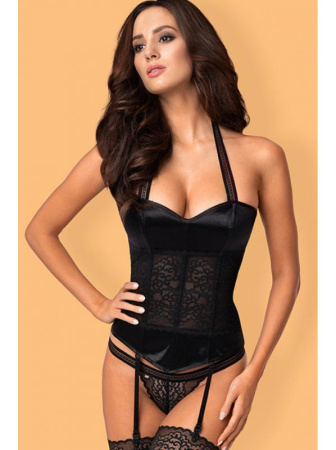 Комплект Obsessive Ailay corset  Черный