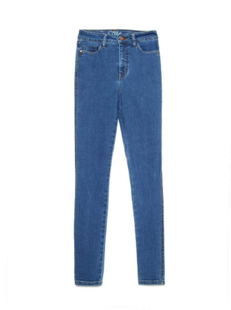 Моделирующие eco-friendly джинсы skinny c супервысокой посадкой CON-174 Lycra || Брюки джинсові жін. CE CON-174, р.164-106, authentic blue Моделирующие eco-friendly джинсы skinny c супервысокой посадкой CON-174 Lycra || Брюки джинсові жін. CE CON-174, р.164-106, authentic blue
