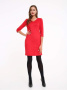 Платье-футляр из искусственной замши с карманами 838 || Плаття жін. CE LPL 838, р.170-92-98, red