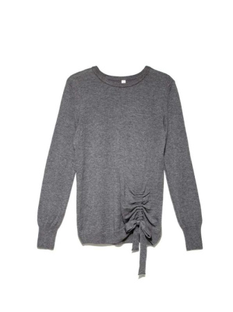 Экстрамягкий джемпер с декоративной сборкой LDK 067 || Джемпер жін. CE LDK067 18С-219СП, р.170-88, black