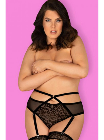 Пояс-стринги Obsessive Jagueria Черный