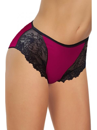 Полные трусики ORO Orabella 2218 Бургундово-черный