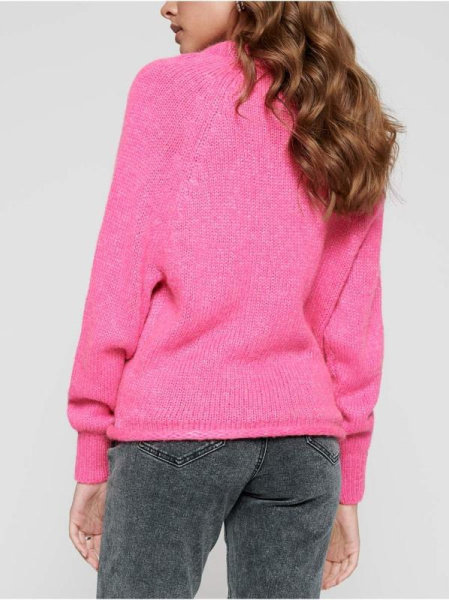 Вязаный джемпер из объемной итальянской пряжи с шерстью и мохером LDK 075