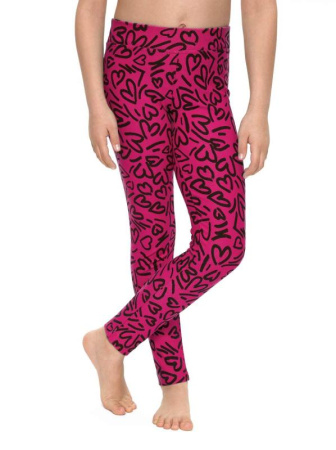 Леггинсы с рисунком &quot;сердечки&quot; LOVELY, р.134, 140-72