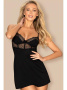 Комплект Obsessive Sharlotte chemise  Черный || Комплект Obsessive Sharlotte chemise  Черный Комплект Obsessive Sharlotte chemise  Черный || Комплект Obsessive Sharlotte chemise  Черный