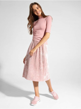 Велюровая юбка с плиссировкой MADEMOISELLE || Спідниця жін. CE MADEMOISELLE, р.164-90, dusty rose