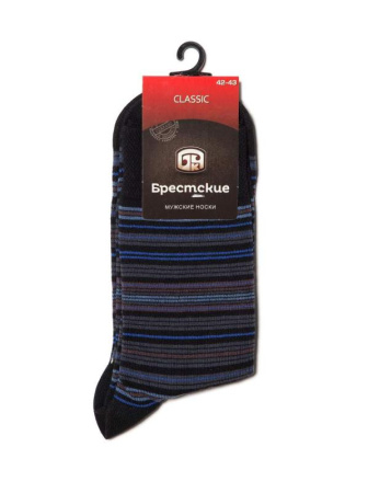 НОСКИ МУЖСКИЕ 14С2122-Д38, р.29, 022 ЧЕРНЫЙ-Я.СИНИЙ || ШКАРПЕТКИ ЧОЛ 2122 CLASSIC (середньої довжини), р.27, 016 ЧОРНИЙ