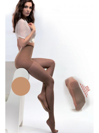 Колготки Gabriella Medica Massage 20 den противоварикозные с уплотненными шортиками и профилактическим массажем ступни Бежевый