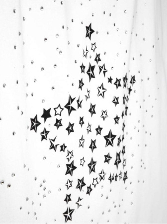 Хлопковая футболка с россыпью из стразов LD 923 || Джемпер жін. CE LD 923, р.170-92, white