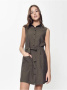Платье-рубашка без рукавов с легким блеском LPL 915 || Плаття жін. CE LPL 915, р.170-92-98, khaki