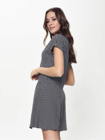 Легкое платье-рубашка с принтом &quot;звезды&quot; LPL 884 || Плаття жін. CE LPL 884, р.170-84-90, black mini star