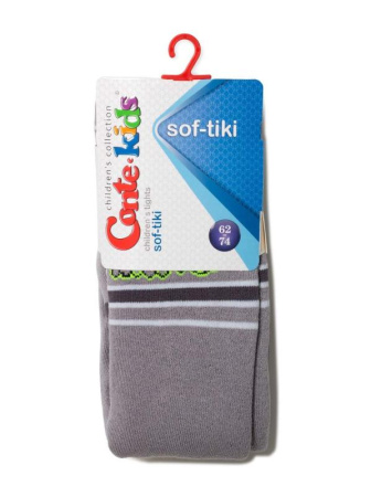 Колготки детские Conte Kids SOF-TIKI 7С-38СП, р.62-74, 391 сірий || Колготки дитячі Conte Kids SOF-TIKI 7С-38СП, р. 62-74, 391 сірий