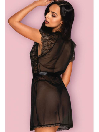 Пеньюар Obsessive Romanesa peignoir Черный