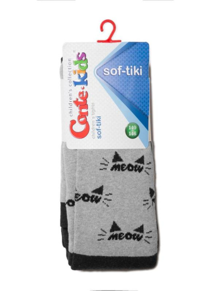 Колготки дитячі Conte Kids SOF-TIKI 7С-38СП, р. 140-146 (22), 532 сірий-чорний Колготки дитячі Conte Kids SOF-TIKI 7С-38СП, р. 140-146 (22), 532 сірий-чорний