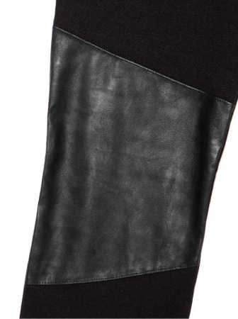 Ультрамодные байкерские леггинсы со вставками &quot;под кожу&quot; HARLEY, р.164-98, Nero || Ультрамодні байкерські легінси зі вставками &quot;під шкіру&quot; HARLEY, р. 164-98, Nero